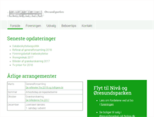 Tablet Screenshot of oeresundsparken.dk